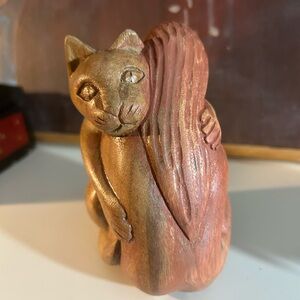 Cat and Human Hugging Sculpture Indonesia